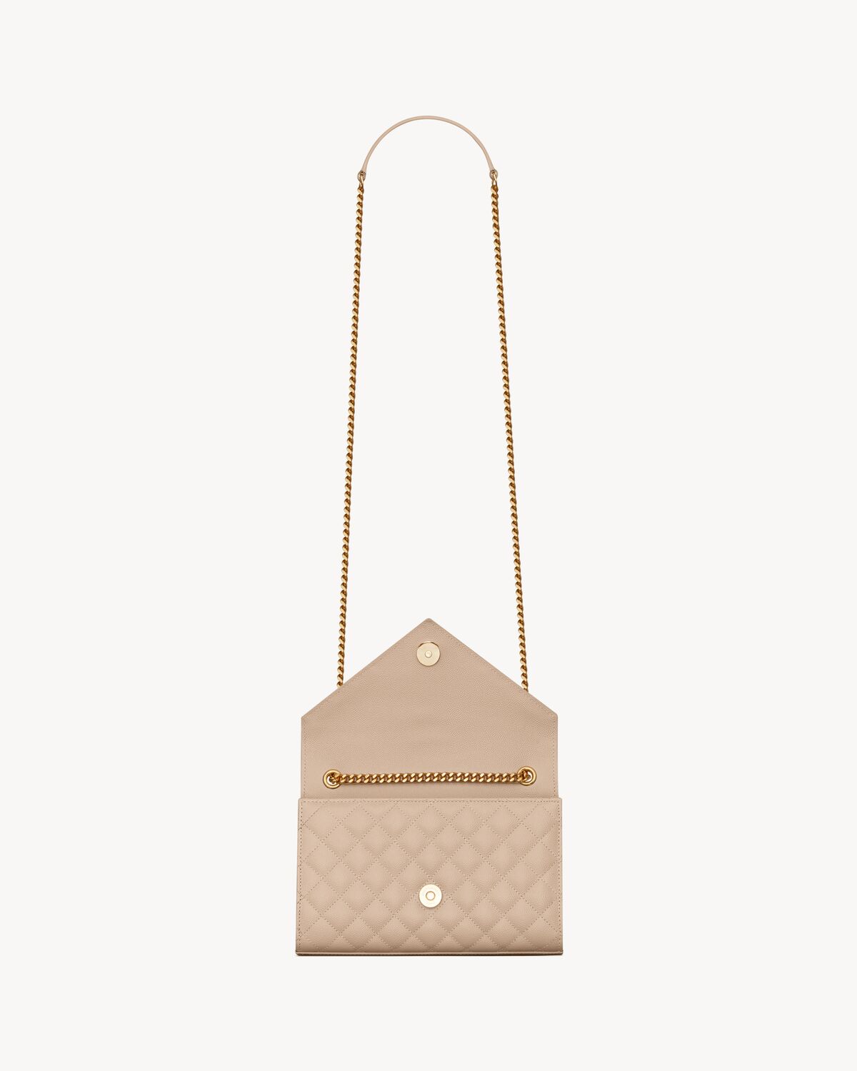 YSL Envelope Small in Quilted Grain De Poudre Embossed Leather - Image 3